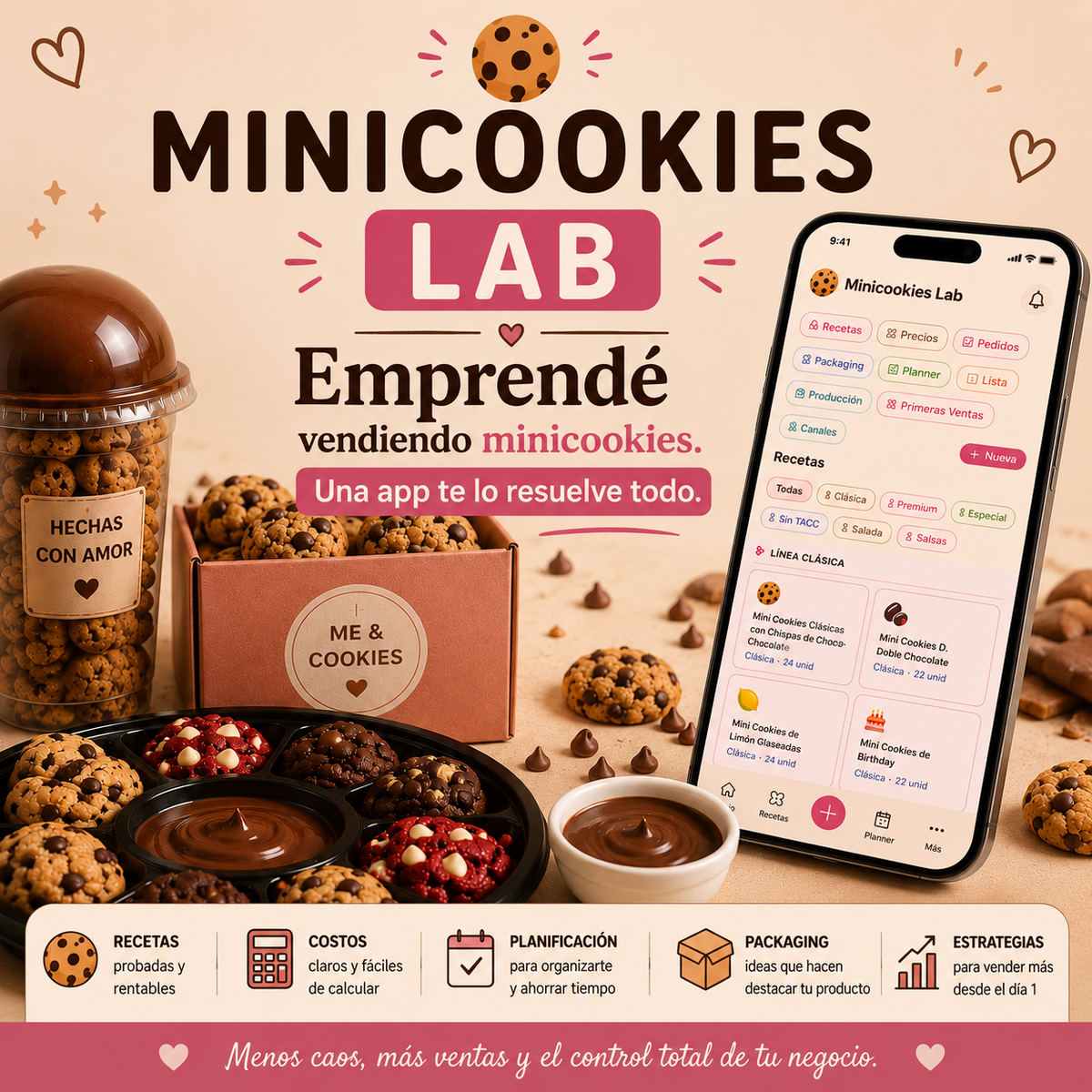 🍪 Minicookies Lab -Aprendé a producir y vender minicookies irresistibles desde tu casa.
